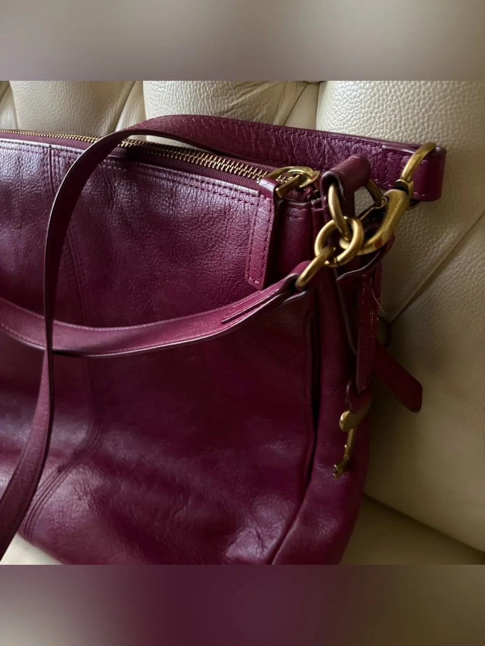 Fossil Bag Crossbody Leather Women’s Hobo